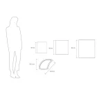 Modulární vázy z barevného polyetylenu Made in Italy 3 kusy - Flows Viadurini