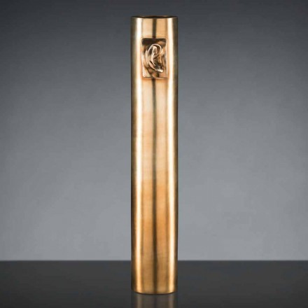 Vysoká řemeslná váza v barevné keramice vyrobené v Itálii - Monte Viadurini