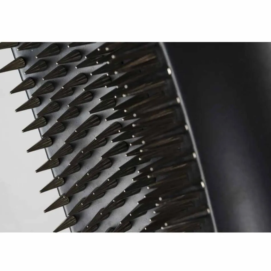 Vysoká vnitřní váza z matně černé keramiky a oceli vyrobená v Itálii - Jesolo Viadurini