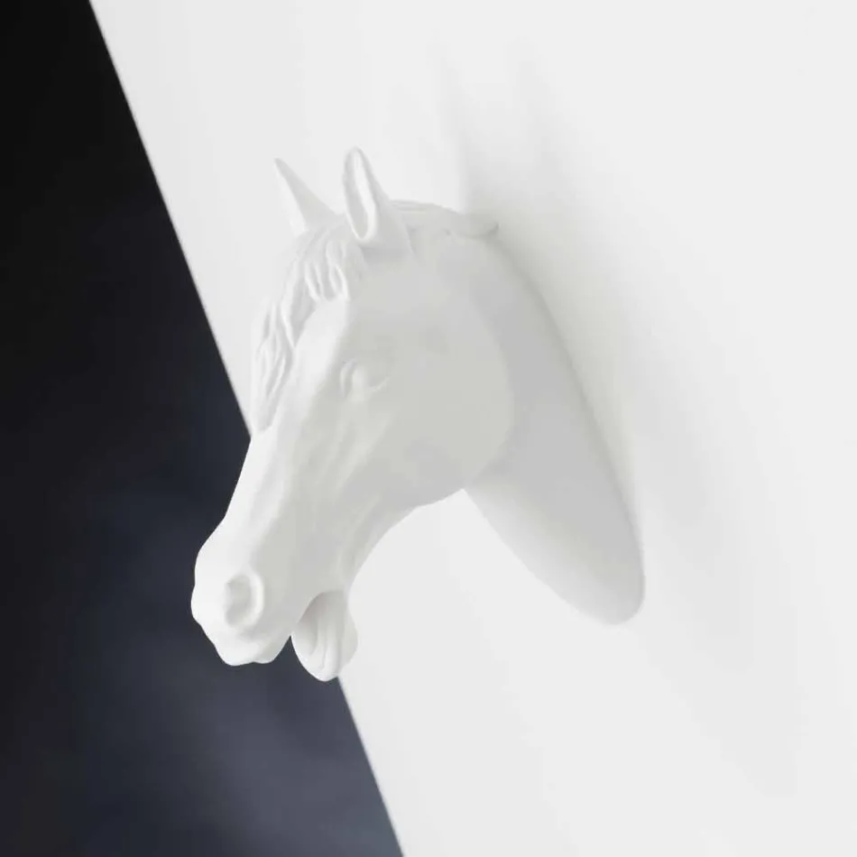 Vysoká vnitřní váza v bílé keramické ručně vyrobené v Itálii - Jacky Viadurini