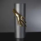 Vysoká vnitřní keramická váza vyrobená ručně v Itálii - Monte Viadurini