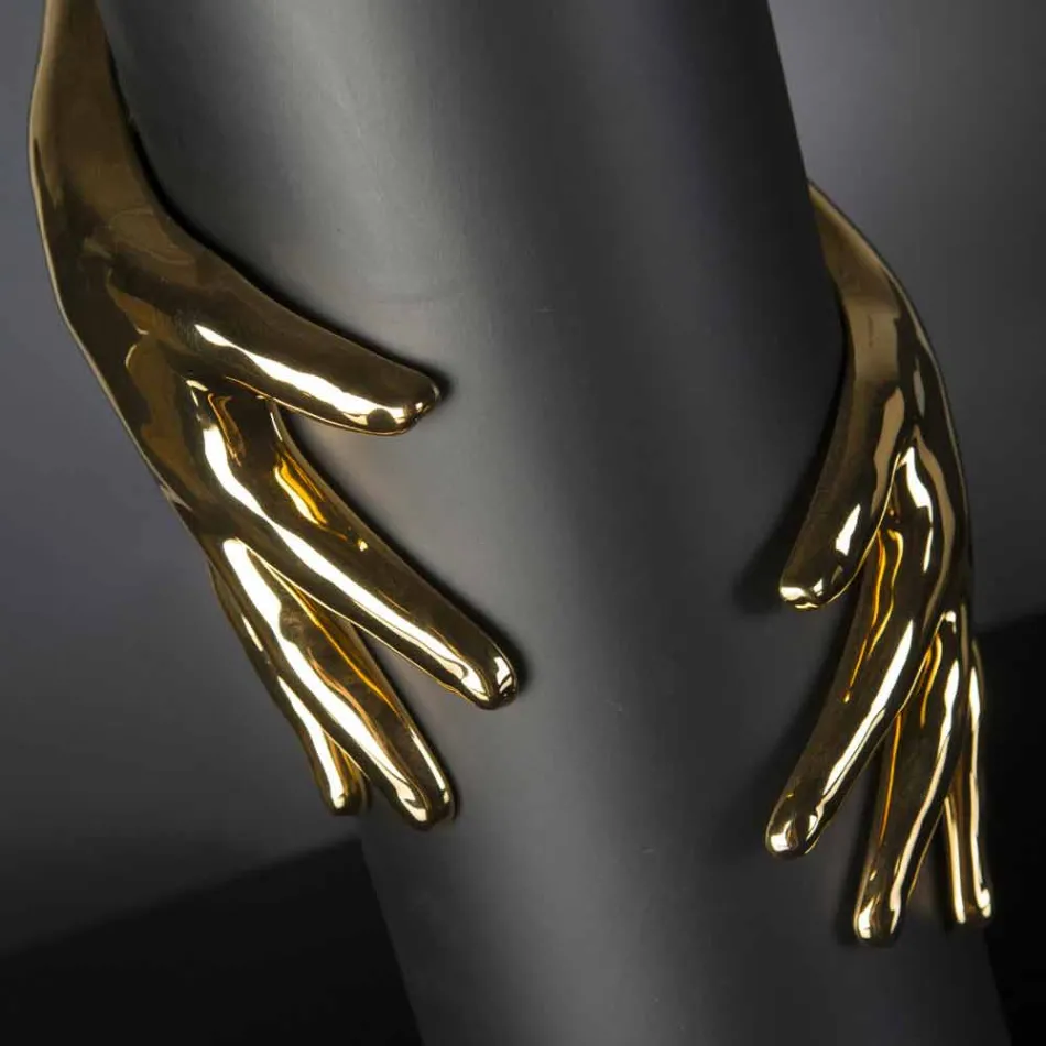 Vysoká vnitřní keramická váza vyrobená ručně v Itálii - Monte Viadurini