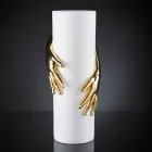 Vysoká vnitřní keramická váza vyrobená ručně v Itálii - Monte Viadurini