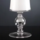 Řemeslná váza z bílého foukaného skla nebo 24k zlata vyrobené v Itálii - Canberra Viadurini