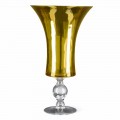 Řemeslná váza z bílého foukaného skla nebo 24k zlata vyrobené v Itálii - Canberra