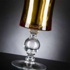 Řemeslná váza z bílého foukaného skla nebo 24k zlata vyrobené v Itálii - Canberra Viadurini
