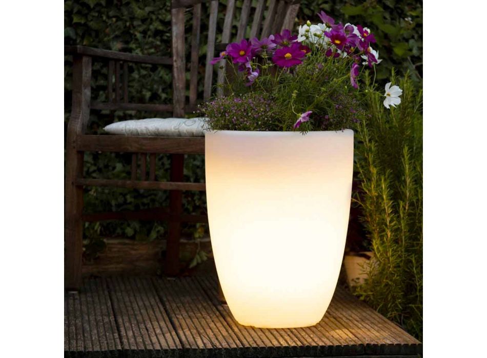 Váza s LED nebo solárním osvětlením Moderní design různých velikostí - Svasostar Viadurini