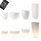 Váza s LED nebo solárním osvětlením Moderní design různých velikostí - Svasostar Viadurini