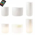 Váza se solárním osvětlením nebo LED designem pro vnitřní nebo venkovní použití - Cilindrostar Viadurini