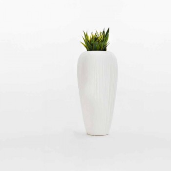 2 kusy bílé, béžové nebo antracitové polyethylenové vázy - kůže od společnosti Myyour