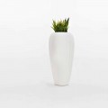 2 kusy bílé, béžové nebo šedé polyethylenové vázy - kůže od společnosti Myyour