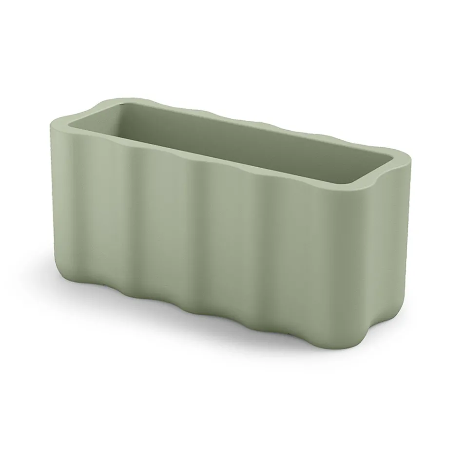 Venkovní váza z barevného polyetylenu Made in Italy - chaotická Viadurini