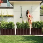 Venkovní váza z barevného polyetylenu Made in Italy - chaotická Viadurini