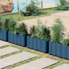 Venkovní váza z barevného polyetylenu Made in Italy - chaotická Viadurini