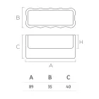 Venkovní váza z barevného polyetylenu Made in Italy - chaotická Viadurini