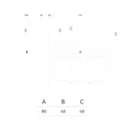 Obdélníková barevná polyetylenová venkovní váza Made in Italy - šedá Viadurini