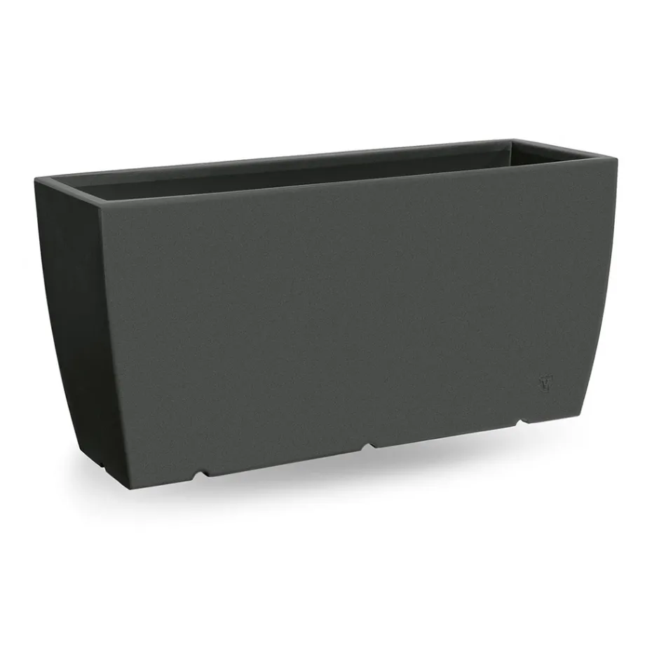 Obdélníková venkovní váza z polyetylenu Made in Italy - Albarone Viadurini