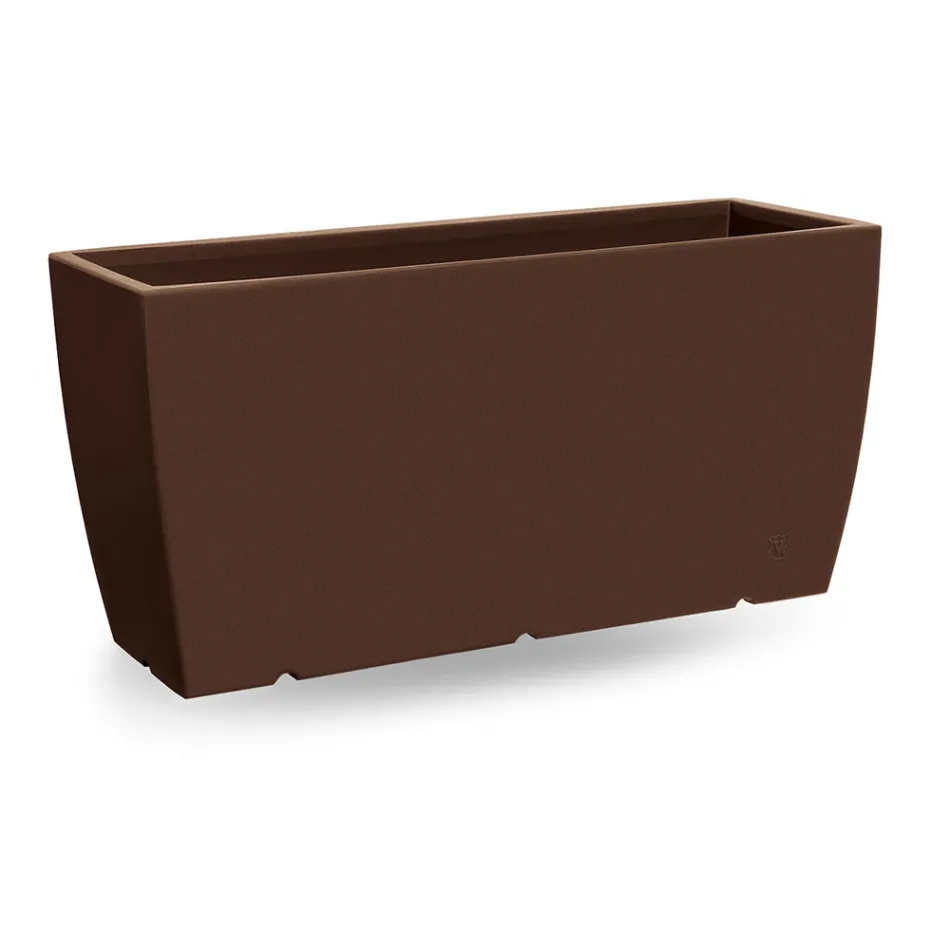 Obdélníková venkovní váza z polyetylenu Made in Italy - Albarone Viadurini