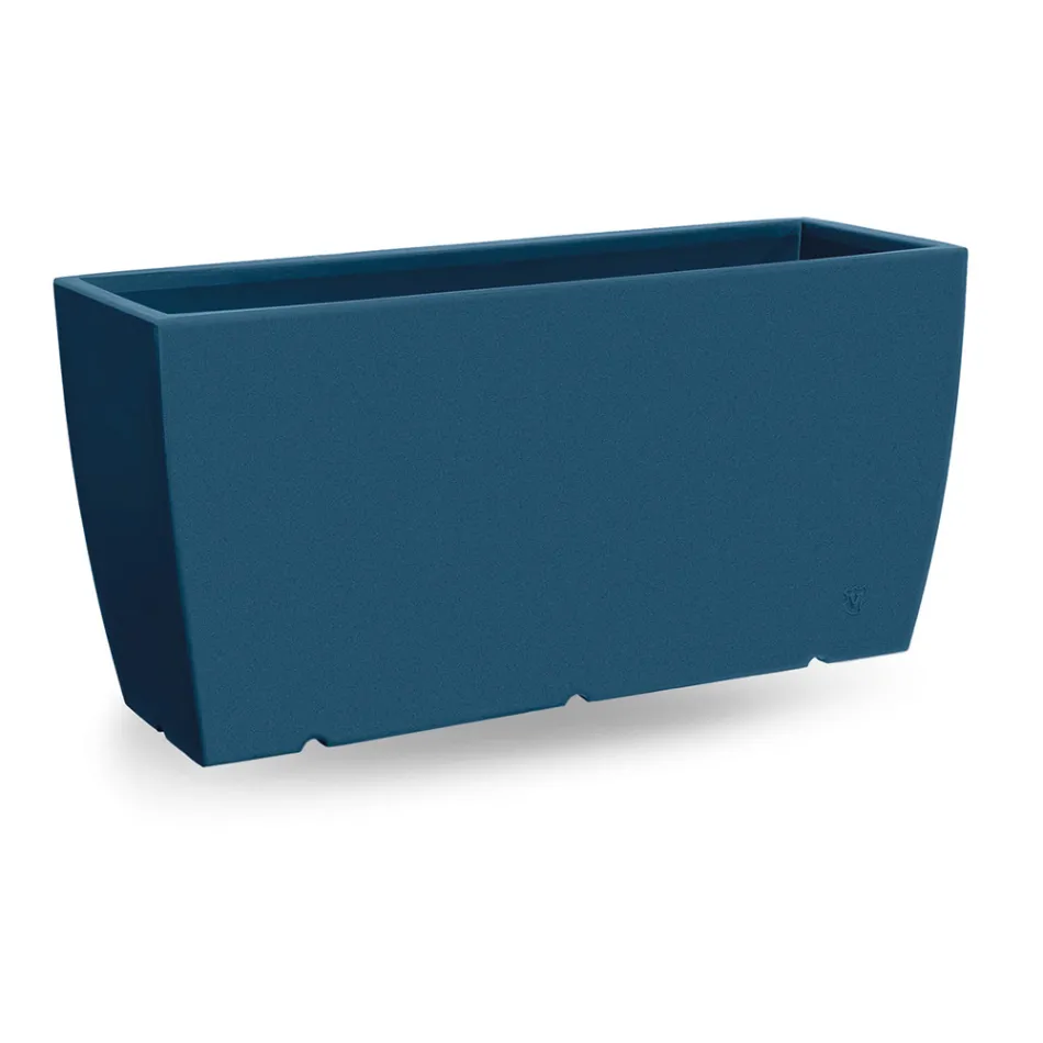 Obdélníková venkovní váza z polyetylenu Made in Italy - Albarone Viadurini