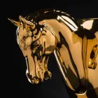 Vnitřní váza z bílé keramiky nebo 24k zlata ručně vyrobená v Itálii - Jacky Viadurini