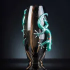 Vnitřní váza z barevného skla s ručně vyrobenými gekony v Itálii - Geco Viadurini