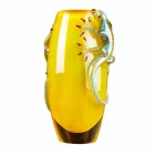 Vnitřní váza z barevného skla s ručně vyrobenými gekony v Itálii - Geco Viadurini