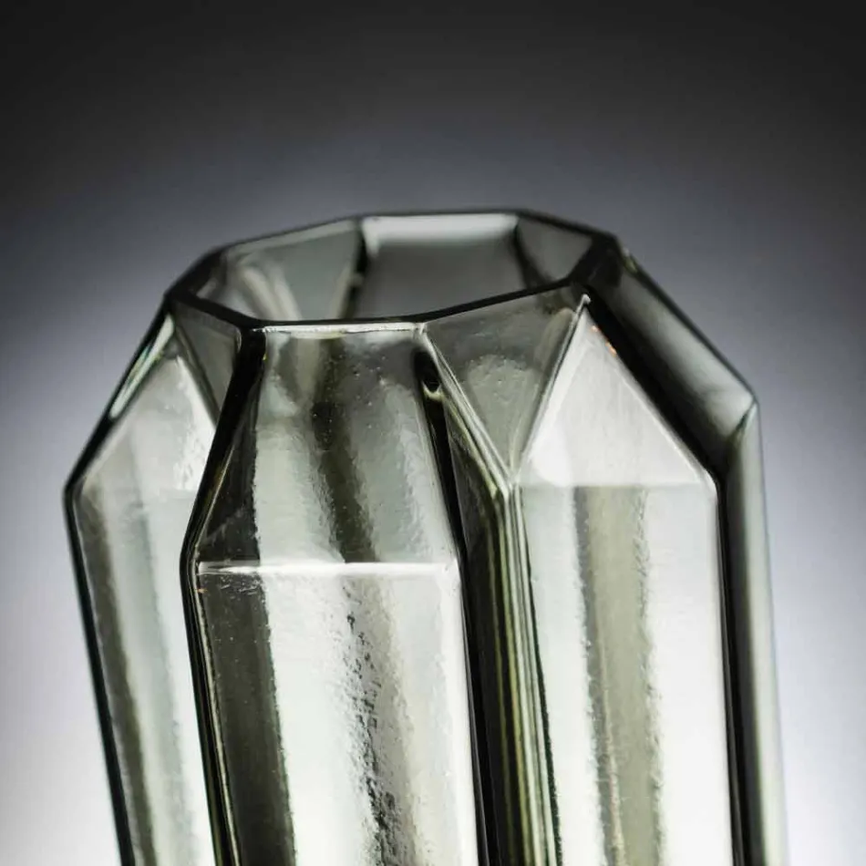 Vnitřní váza z leštěného skla Ručně vyráběná v Itálii - Flock Viadurini