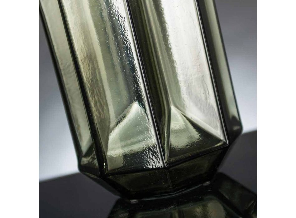 Vnitřní váza z leštěného skla Ručně vyráběná v Itálii - Flock Viadurini