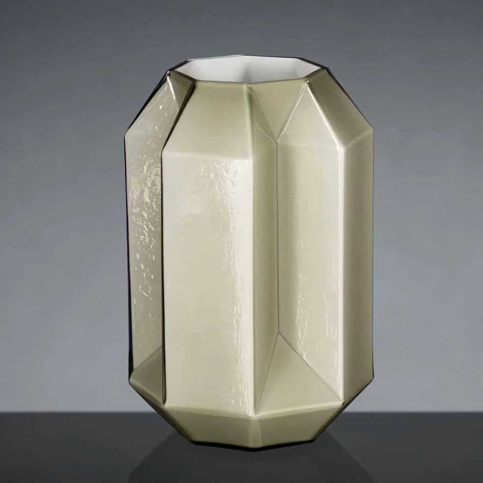 Vnitřní váza z leštěného skla Ručně vyráběná v Itálii - Flock Viadurini