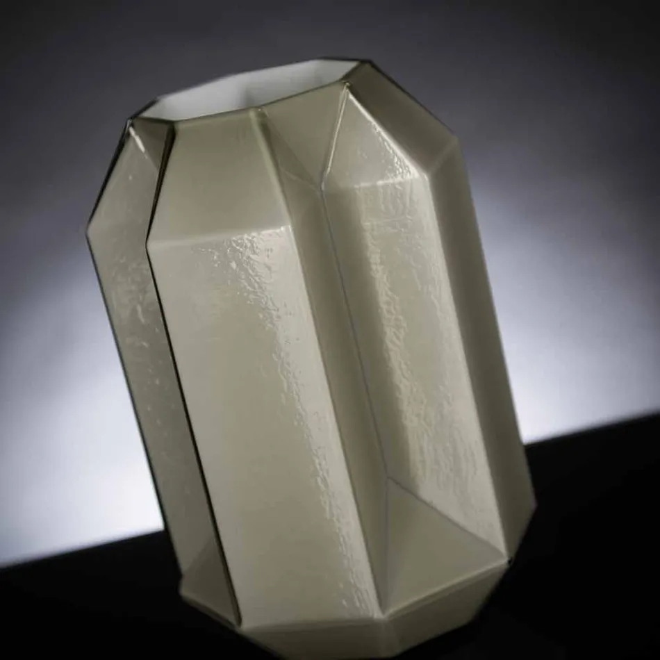 Vnitřní váza z leštěného skla Ručně vyráběná v Itálii - Flock Viadurini