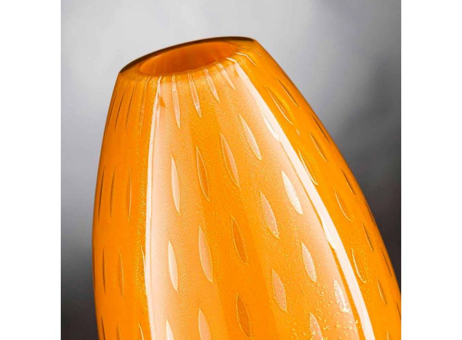 Vnitřní váza z barevného foukaného skla Murano vyrobené v Itálii - Asper Viadurini