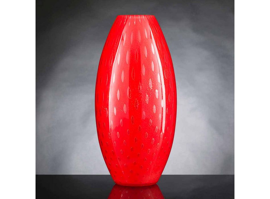 Vnitřní váza z barevného foukaného skla Murano vyrobené v Itálii - Asper Viadurini