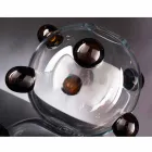 Kulatá vnitřní váza z foukaného skla Murano Made in Italy - Astore Viadurini