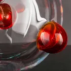 Kulatá vnitřní váza z foukaného skla Murano Made in Italy - Astore Viadurini