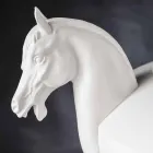 Ručně vyrobená dekorativní váza z bílého keramiky nebo 24k zlata vyrobená v Itálii - Jakcy Viadurini