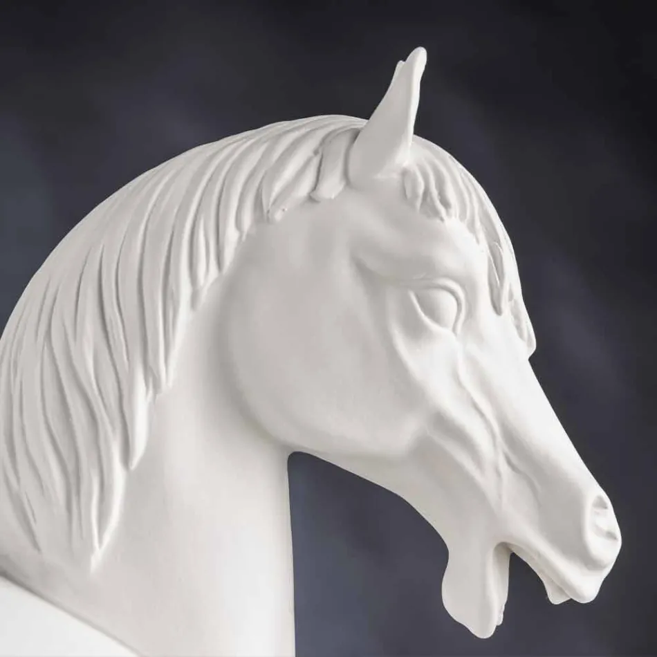 Ručně vyrobená dekorativní váza z bílého keramiky nebo 24k zlata vyrobená v Itálii - Jakcy Viadurini