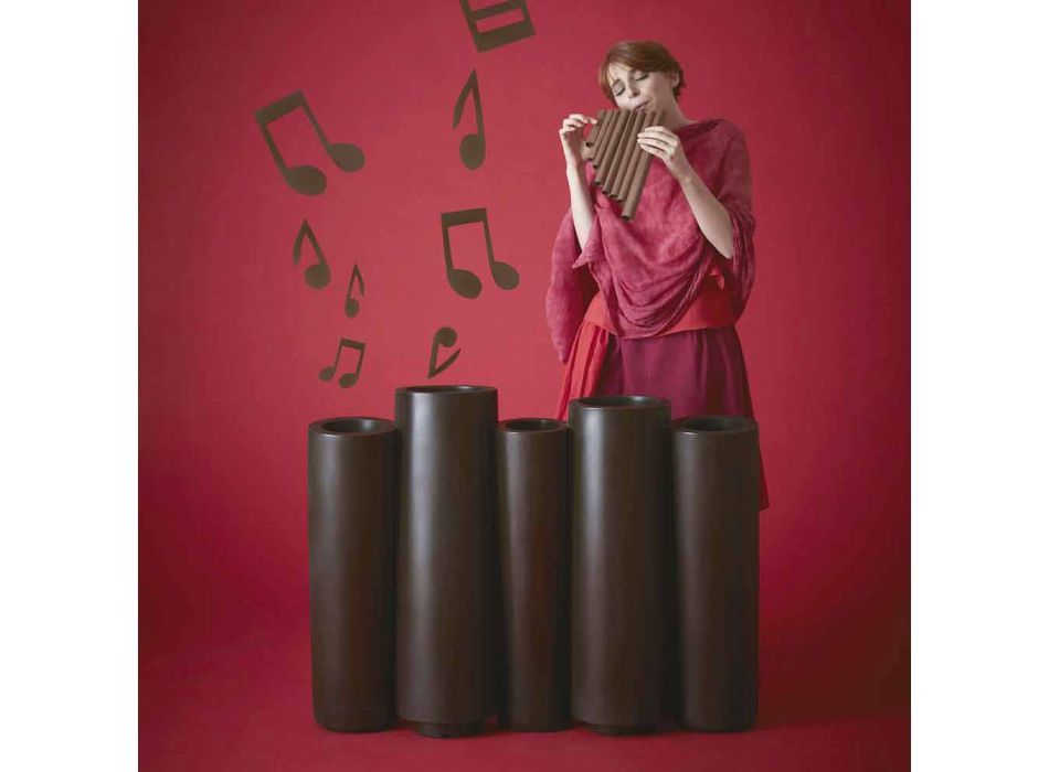Dekorativní barevné vázy Slide Bamboo moderní design vyrobený v Itálii Viadurini