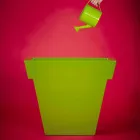 Barevná dekorativní váza Slide Moderní polyetylénová váza vyrobená v Itálii Viadurini