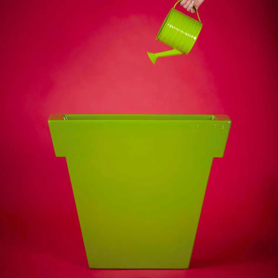 Barevná dekorativní váza Slide Moderní polyetylénová váza vyrobená v Itálii Viadurini