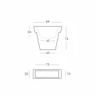 Barevná dekorativní váza Slide Moderní polyetylénová váza vyrobená v Itálii Viadurini