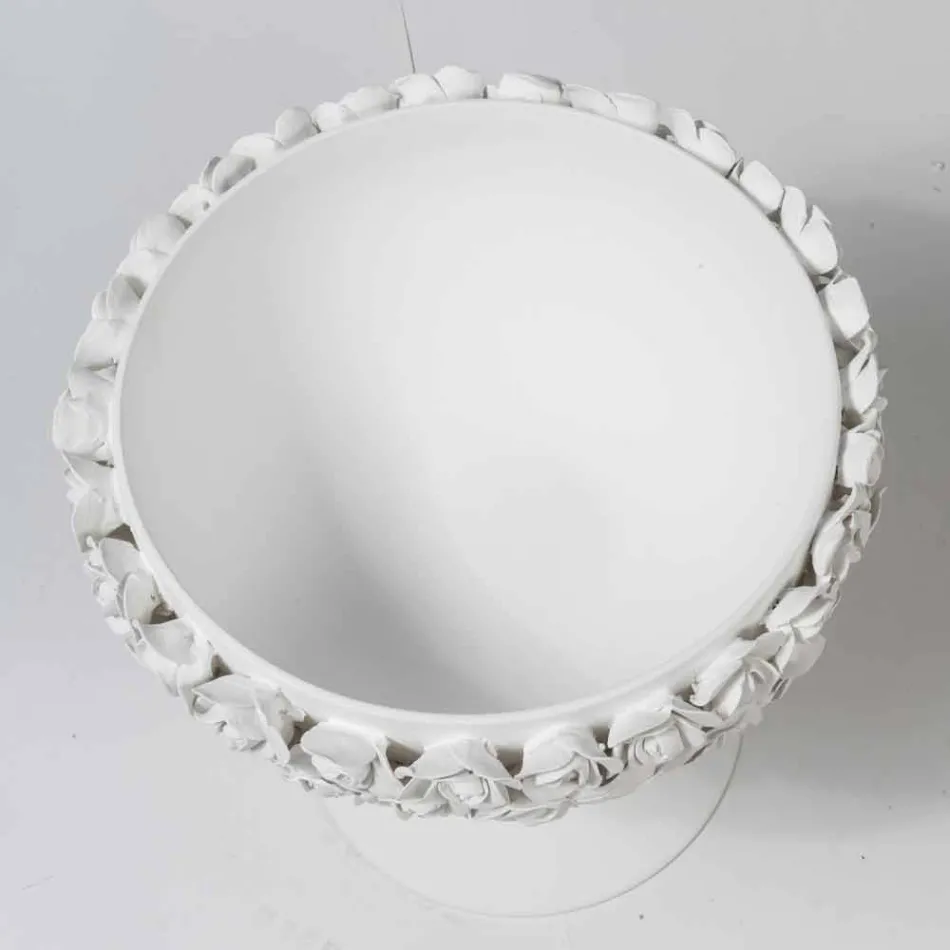 Vnitřní dekorativní váza z keramiky Biana s dekorací Made in Italy - Camogli Viadurini