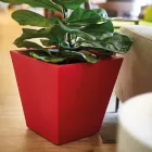 Vnitřní dekorativní váza z barevného polyetylenu Made in Italy - Mengo Viadurini