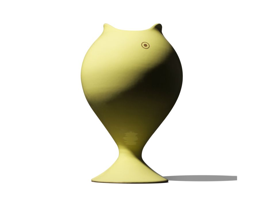Dekorativní designová váza ve tvaru králové ryby v keramice Made in Italy - Rey Viadurini