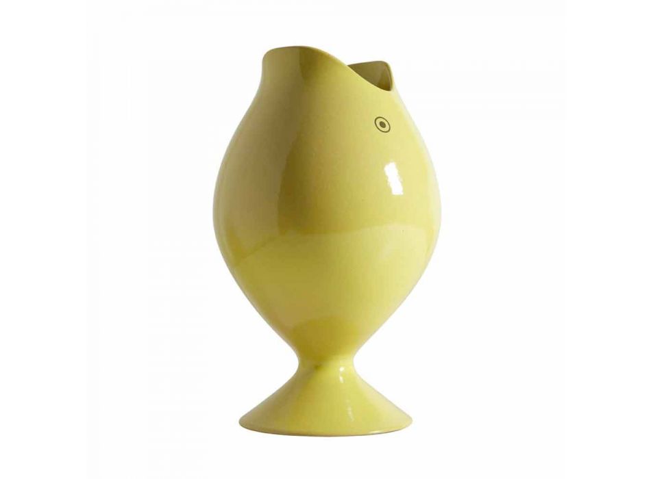 Dekorativní designová váza ve tvaru králové ryby v keramice Made in Italy - Rey Viadurini