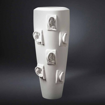 Dekorativní keramická váza s dekoracemi ručně vyráběná v Itálii - Capuano Viadurini