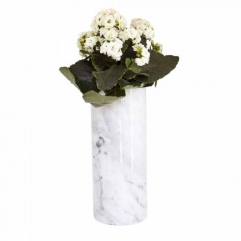 Bílá Carrara Marble Dekorativní Váza Vyrobeno v Itálii Design - Nevea