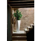 Čtvercová polyetylenová dekorativní váza vyrobená v Itálii - Bonina Viadurini