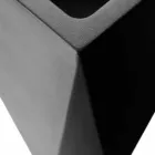 Čtvercová polyetylenová dekorativní váza vyrobená v Itálii - Bonina Viadurini