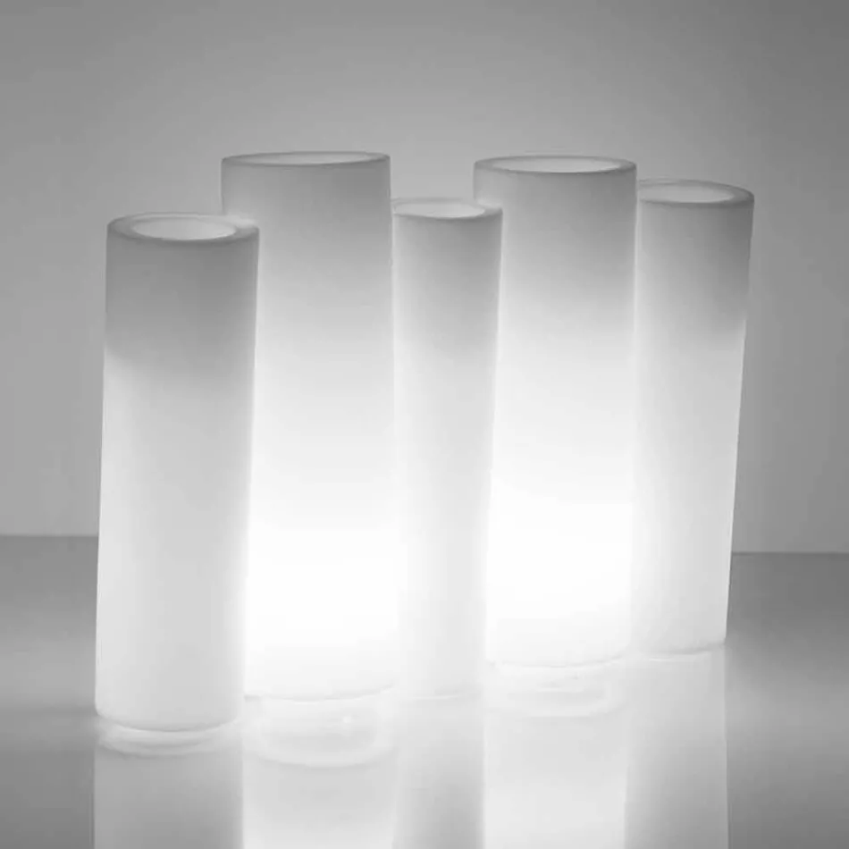 Jasná dekorativní váza Slide Bamboo moderního designu vyrobeného v Itálii Viadurini