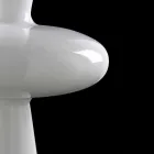 Moderní dekorativní váza v bílé keramické ručně vyrobené v Itálii - Tulipo Viadurini